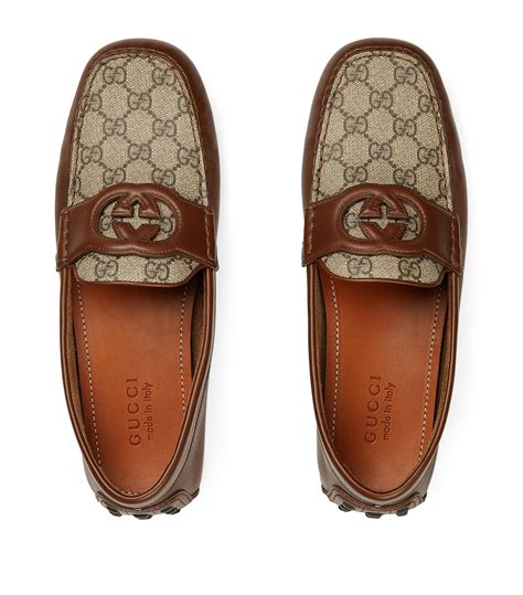 gucci driving shoes women|Gucci leather driver with web.